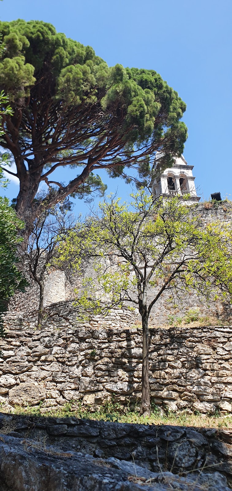Monastery garden view